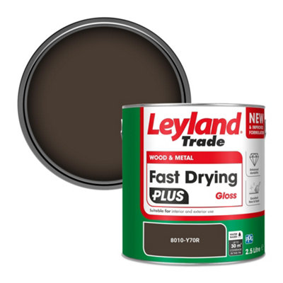 Leyland Trade Wood & Metal Fast Drying Plus Gloss Paint (8010-Y70R) 2.5L from B&Q