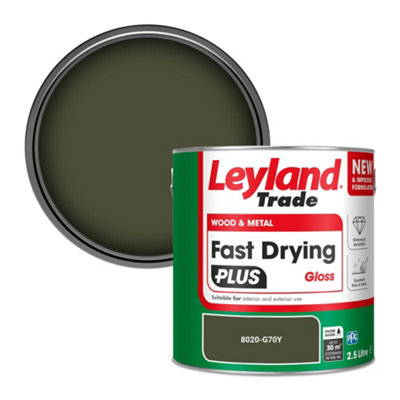 Leyland Trade Wood & Metal Fast Drying Plus Gloss Paint (8020-G70Y) 2.5L from B&Q