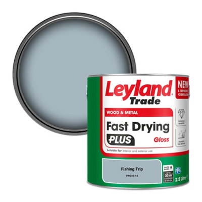 Leyland Trade Wood & Metal Fast Drying Plus Gloss Paint Fishing Trip (Ppg10-14) 2.5L from B&Q