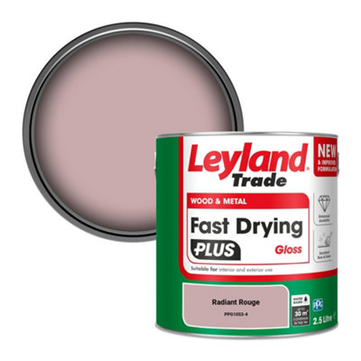 Leyland Trade Wood & Metal Fast Drying Plus Gloss Paint Radiant Rouge (Ppg1053-4) 2.5L from B&Q