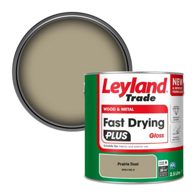 Leyland Trade Wood & Metal Fast Drying Plus Gloss Paint Prairie Dust (Ppg1102-4) 2.5L from B&Q