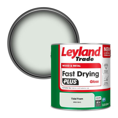 Leyland Trade Wood & Metal Fast Drying Plus Gloss Paint Tidal Foam (Ppg1134-2) 2.5L from B&Q