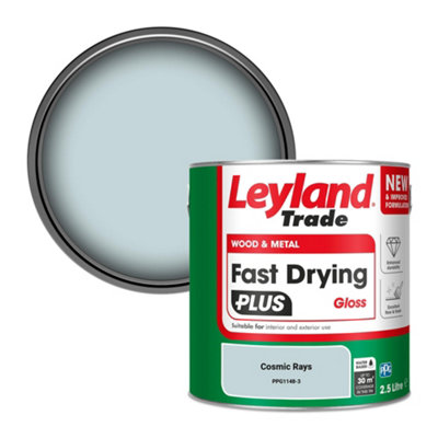 Leyland Trade Wood & Metal Fast Drying Plus Gloss Paint Cosmic Rays (Ppg1148-3) 2.5L from B&Q