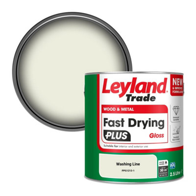 B&Q -  Wood & Metal Fast Drying Plus Gloss Paint Washing Line (Ppg1213-1) 2.5L