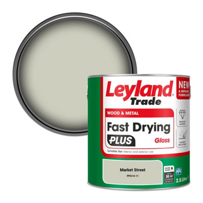 Leyland Trade Wood & Metal Fast Drying Plus Gloss Paint Market Street (Ppg14-11) 2.5L from B&Q