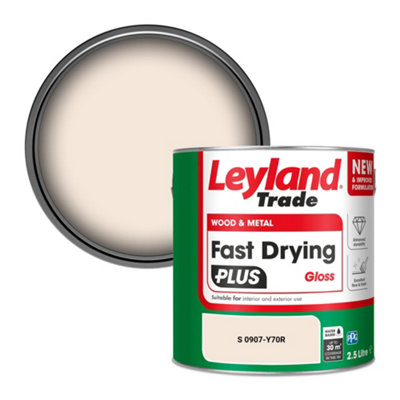 Leyland Trade Wood & Metal Fast Drying Plus Gloss Paint (S 0907-Y70R) 2.5L from B&Q