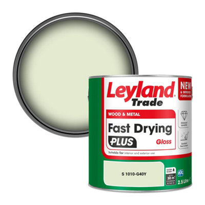 Leyland Trade Wood & Metal Fast Drying Plus Gloss Paint (S 1010-G40Y) 2.5L from B&Q