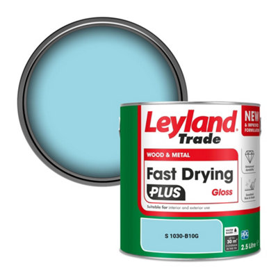 Leyland Trade Wood & Metal Fast Drying Plus Gloss Paint (S 1030-B10G) 2.5L from B&Q