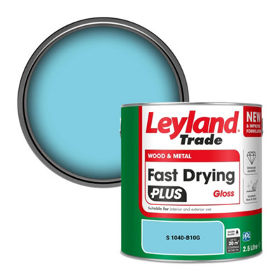 Leyland Trade Wood & Metal Fast Drying Plus Gloss Paint (S 1040-B10G) 2.5L from B&Q
