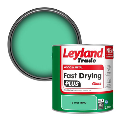 Leyland Trade Wood & Metal Fast Drying Plus Gloss Paint (S 1055-B90G) 2.5L from B&Q