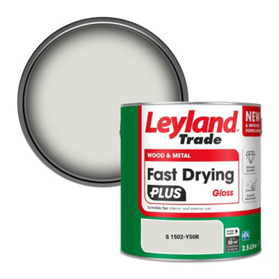 Leyland Trade Wood & Metal Fast Drying Plus Gloss Paint (S 1502-Y50R) 2.5L from B&Q