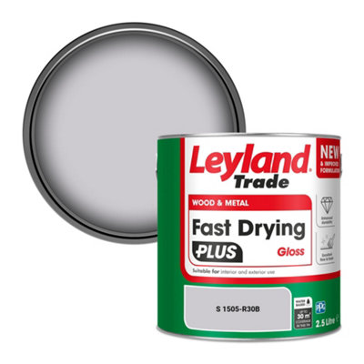 Leyland Trade Wood & Metal Fast Drying Plus Gloss Paint (S 1505-R30B) 2.5L from B&Q