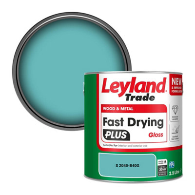 Leyland Trade Wood & Metal Fast Drying Plus Gloss Paint (S 2040-B40G) 2.5L from B&Q