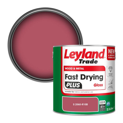 Leyland Trade Wood & Metal Fast Drying Plus Gloss Paint (S 2060-R10B) 2.5L from B&Q