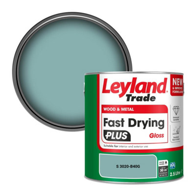 Leyland Trade Wood & Metal Fast Drying Plus Gloss Paint (S 3020-B40G) 2.5L from B&Q