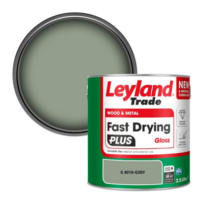 Leyland Trade Wood & Metal Fast Drying Plus Gloss Paint (S 4010-G30Y) 2.5L from B&Q