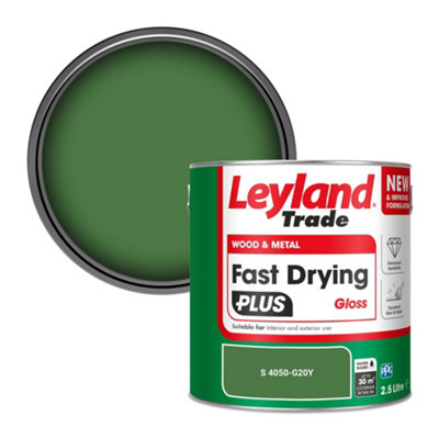 Leyland Trade Wood & Metal Fast Drying Plus Gloss Paint (S 4050-G20Y) 2.5L from B&Q