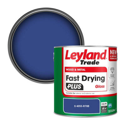 Leyland Trade Wood & Metal Fast Drying Plus Gloss Paint (S 4055-R70B) 2.5L from B&Q