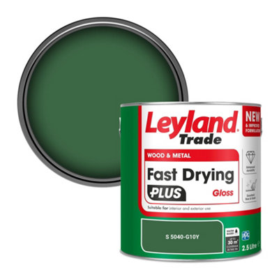 Leyland Trade Wood & Metal Fast Drying Plus Gloss Paint (S 5040-G10Y) 2.5L from B&Q