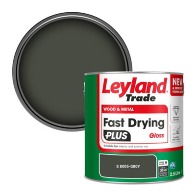 Leyland Trade Wood & Metal Fast Drying Plus Gloss Paint (S 8005-G80Y) 2.5L from B&Q