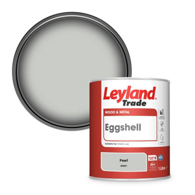 Leyland Trade Wood & Metal Eggshell Paint Pearl (00A01) 1L from B&Q