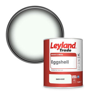 Leyland Trade Wood & Metal Eggshell Paint (0603-G10Y) 1L from B&Q