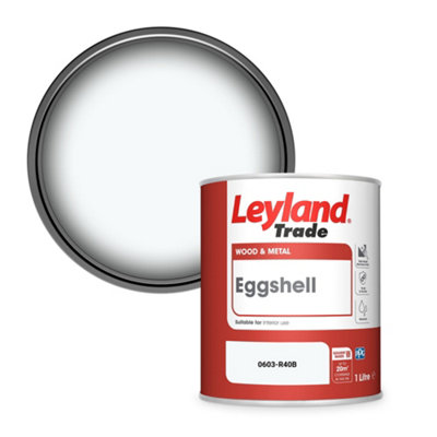 Leyland Trade Wood & Metal Eggshell Paint (0603-R40B) 1L from B&Q