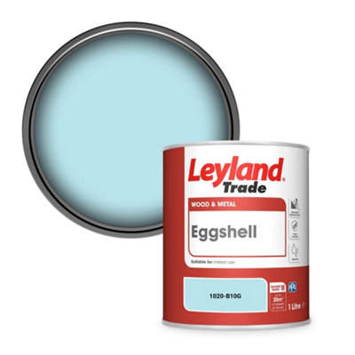 Leyland Trade Wood & Metal Eggshell Paint (1020-B10G) 1L from B&Q