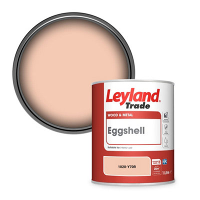 Leyland Trade Wood & Metal Eggshell Paint (1020-Y70R) 1L from B&Q