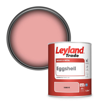Leyland Trade Wood & Metal Eggshell Paint (1040-R) 1L from B&Q