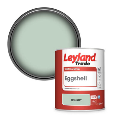 Leyland Trade Wood & Metal Eggshell Paint (2010-G10Y) 1L from B&Q
