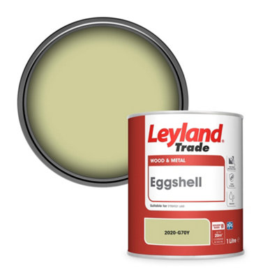 Leyland Trade Wood & Metal Eggshell Paint (2020-G70Y) 1L from B&Q