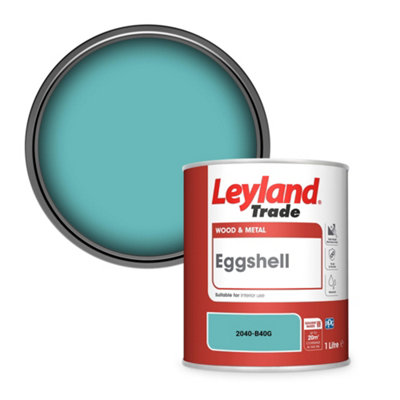 Leyland Trade Wood & Metal Eggshell Paint (2040-B40G) 1L from B&Q