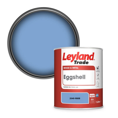 Leyland Trade Wood & Metal Eggshell Paint (2040-R80B) 1L from B&Q