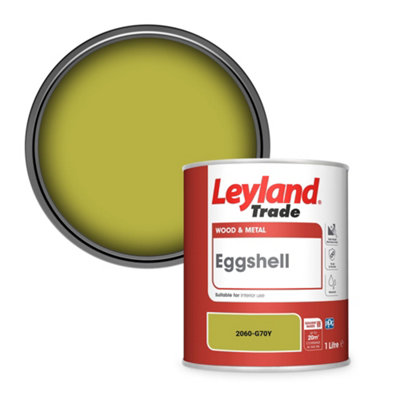 Leyland Trade Wood & Metal Eggshell Paint (2060-G70Y) 1L from B&Q