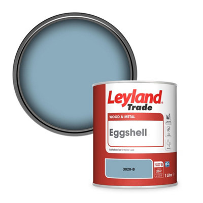 Leyland Trade Wood & Metal Eggshell Paint (3020-B) 1L from B&Q
