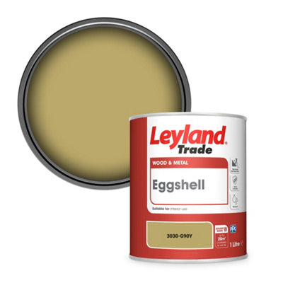 Leyland Trade Wood & Metal Eggshell Paint (3030-G90Y) 1L from B&Q