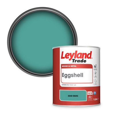Leyland Trade Wood & Metal Eggshell Paint (3040-B60G) 1L from B&Q