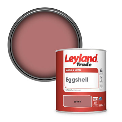 Leyland Trade Wood & Metal Eggshell Paint (3040-R) 1L from B&Q