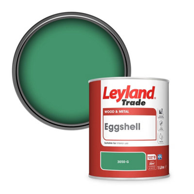 Leyland Trade Wood & Metal Eggshell Paint (3050-G) 1L from B&Q