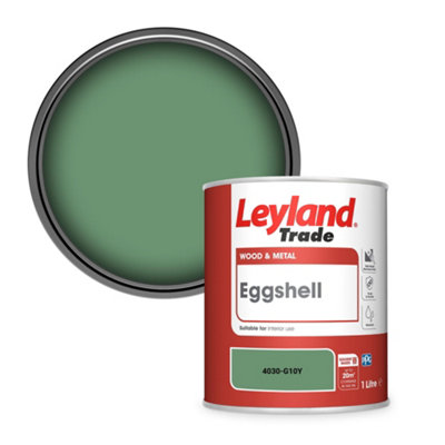 Leyland Trade Wood & Metal Eggshell Paint (4030-G10Y) 1L from B&Q