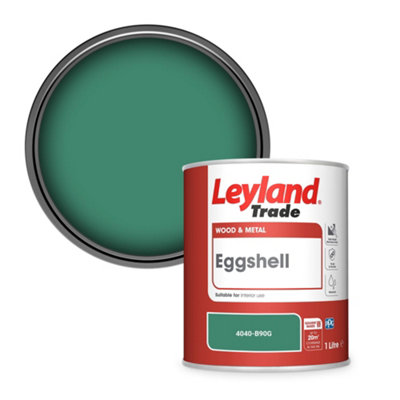 Leyland Trade Wood & Metal Eggshell Paint (4040-B90G) 1L from B&Q