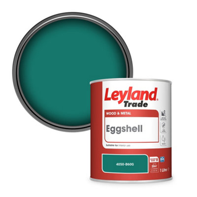 Leyland Trade Wood & Metal Eggshell Paint (4050-B60G) 1L from B&Q