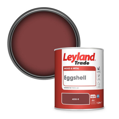 Leyland Trade Wood & Metal Eggshell Paint (4050-R) 1L from B&Q