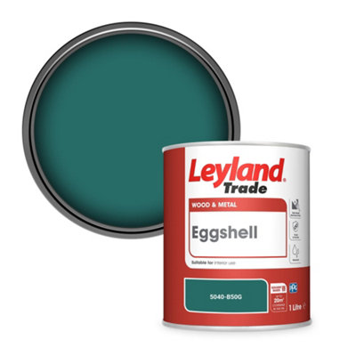 Leyland Trade Wood & Metal Eggshell Paint (5040-B50G) 1L from B&Q