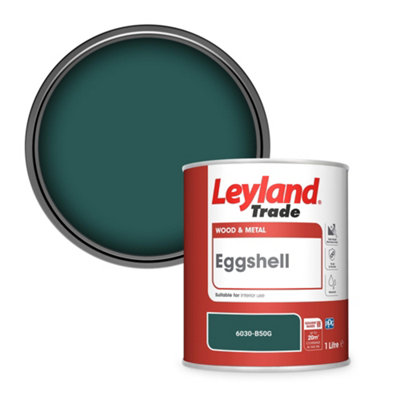 Leyland Trade Wood & Metal Eggshell Paint (6030-B50G) 1L from B&Q