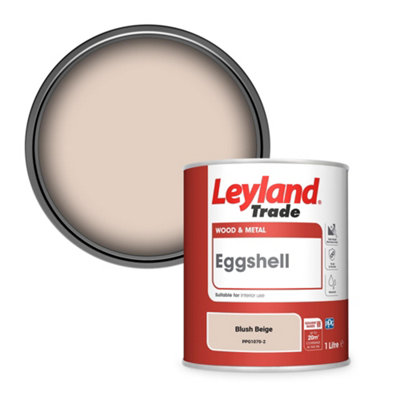 Leyland Trade Wood & Metal Eggshell Paint Blush Beige (Ppg1070-2) 1L from B&Q