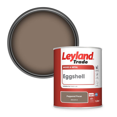 Leyland Trade Wood & Metal Eggshell Paint Peppered Pecan (Ppg1074-5) 1L from B&Q