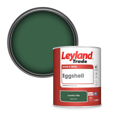 Leyland Trade Wood & Metal Eggshell Paint Country Club (Ppg1139-6) 1L from B&Q