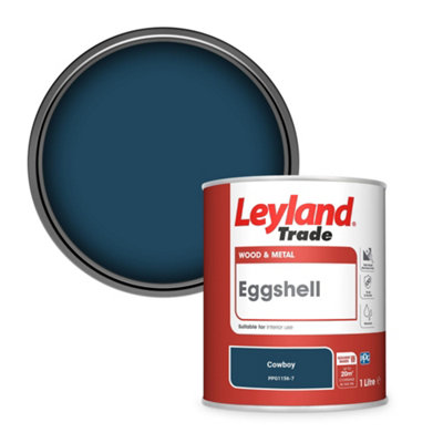 Leyland Trade Wood & Metal Eggshell Paint Cowboy (Ppg1156-7) 1L from B&Q